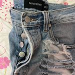 MINKPINK Distressed High Waisted Shorts Photo 2