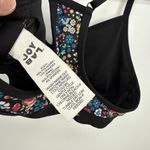 Joy Lab Target Black Floral Sports Bra Size Medium Athletic Photo 3