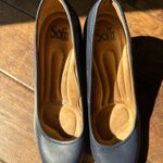 Sofft Comfort Fit Navy Blue Leather Women’s Palisade Pumps Size 8.5M Cork heel Photo 1