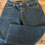 Cache  Rhinestone Stud Jean Pant Size S 2 Denim capris EUC Photo 0