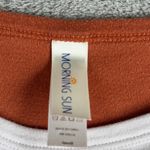 Morning Sun Top Birds Embroidered Fall Layer Tunic Autumn Pullover Orange Small Orange Photo 6