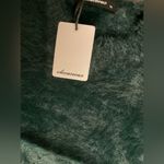 Olivaceous  Teal Fuzzy Crop Top Photo 3
