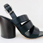 Salvatore Ferragamo Trezze 85mm Block Heel Slingback Leather Sandals Size 6.5 D Photo 0