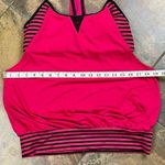 Nike Fuchsia Pink Laser Stripe Layered Tankini Activewear Top Large Photo 4