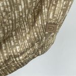 Michael Kors Michael tan striped twist front ruched cap sleeve V neck blouse XL Photo 4