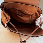 Tory Burch  dusty Pink leather Fleming backpack purse bag gold adjustable straps Photo 8
