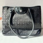Brighton  Black Canvas with Leather Detail Purse Photo 0