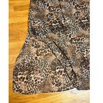 Liberty Love  Women’s XL Black Brown Cheetah Print Strappy Backless Maxi Dress Photo 5