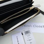 Coach  Signature Canvas Zip Around Wallet Photo 4