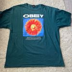 Obey Green T Shirt Long Photo 0