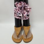 a.n.a  New Approach Sailor Floral Tie Gladiator Sandals Size 7.5 M Photo 7