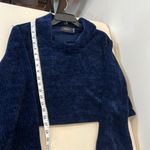 MINKPINK  Blue Cropped Sweater with Bell Sleeves Size Large EUC Photo 7
