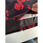 Talbots  Pencil Skirt  Velvet Red Roses Burnt Zip Back Women’s Sz 12 Back Zip Photo 8