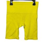 Wild Fable  Yellow Ribbed High Rise Bike Shorts Photo 0