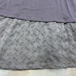 LOGO By Lori Goldstein  Stretch Tunic Blouse Size Medium Goblin Earthy Lace Photo 6