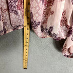 Blu Pepper Top Womens Small Pink Floral Oversized Flowy Sheer Boho Fairy Y2K Photo 3
