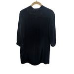 Karina Grimaldi Z/G 100% SILK SHIFT DRESS BLACK Vā NECK SHORT SLEEVE SIZE XS Photo 3