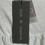 NWT Lola & Sophie Designer Blouse Knit White Turtle Neck Long Sleeve Small Photo 6