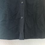 st. john's bay St. John’s Bay Blouse Black Button Down Long Sleeve Sz L GUC Collared Photo 4