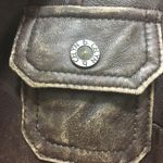 Vintage Celyn B Distressed Leather Brown Jacket Size M Photo 6