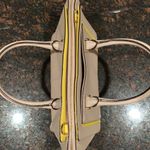 Kate Spade  Cement with Yellow detail leather purse Photo 2