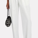 Ronny Kobo Leone Pleated Trouser Pants White Sz S‎ Photo 0