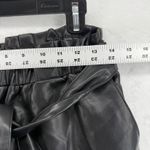 Avec Les Filles  Black Faux Leather Paperbag Waist Pants‎ Women's Size S Photo 1