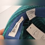 BCBGeneration  Aqua Blue Mint Green Seafoam Trilby Chevron Bow Angora Fedora Hat Photo 6