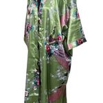 Oriental Village Silk Collection Green Kimono Peacock Print Size Size undefined Photo 2