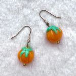 Handmade NEW Halloween Pumpkin Earrings Photo 0