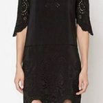 Ulla Johnson  Delphine Eyelet Silk Dress in Raven Black Photo 0