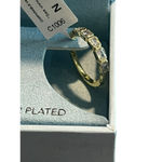 Mia Sarine Hoop Earrings Silver Plated Cubic Zirconia Diamonds NWT Photo 2