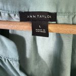 Ann Taylor Blouse Womens L Blue Shirred Peplum Top Feminine Classic European Photo 6