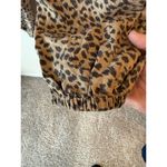 Aerie  High Rise Leopard Print Cargo Jogger Pants Beige Linen Blend Women's XS Photo 4