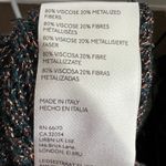 Anthropologie  Pilcro Green Metallic Crochet Sweater Boho Holiday Artsy Small Photo 3