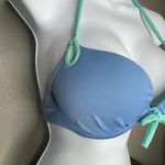 Victoria's Secret Victoria’s Secret Push-up Bikini Top Lilac Blue and Aqua Size 34B Photo 2