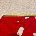 st. john's bay NWT St. John’s Bay Women’s Petite Mid Rise Red Capri Jeans Size 14P Photo 4