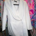 Boohoo White Blazer Dress Photo 3