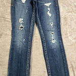 Silver Jeans Silver Aiko Women's Straight Low Rise Blue Denim Distressed Size 29 Photo 0