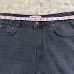 Reformation Jeans Everyday Straight Leg High Rise in Seine Washed Black 28 Photo 9