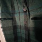 Avec Les Filles Walker Longline Coat Size XS Old Money Dark Academia Green Plaid Photo 8