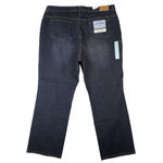 IZOD  Jeans Womens 24W 32" Inseam Stretch Bootcut Straight Leg Zip Fly Dark Wash Photo 1