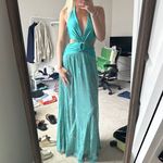 PatBO Halter Beach Mermaid Dress XS‎ Green Photo 3