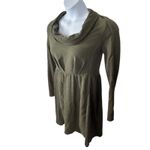 Anthropologie  Saturday Sunday Olive Green Cowl Neck Babydoll Dress – Medium Photo 6