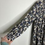 Free People  Flowers in her hair floral tunic mini dress black blue women's large Photo 3