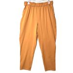 Lululemon Pants Womens 10 Mustard High Rise Tapered Paperbag Waist Pockets Ankle Brown Photo 1