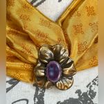 Vintage Bronze Tone Floral Jeri Photo 4