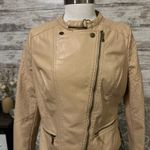 The Vintage Shop Tan Leather Jacket Photo 5