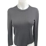 ZARA  Women's Black Long Sleeve Crew Neck Slim Fit Casual Tee T-shirt Top Size M Photo 0