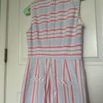 Vineyard Vines  Abacos Stripe Tassel Jumpsuit Sleeveless Style 2Q010365 Size 0 Photo 3